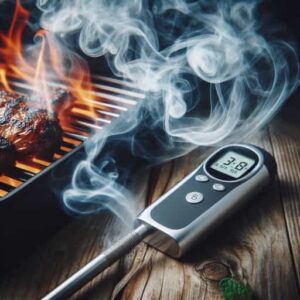 Digital temperature probe  for checking internal food temperature 