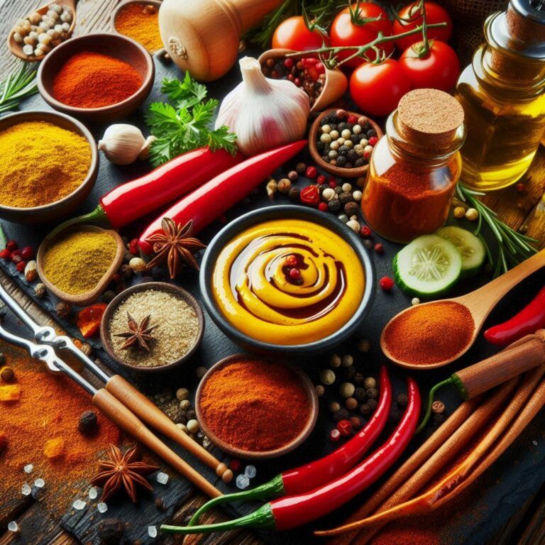 Selection of herbs and spices