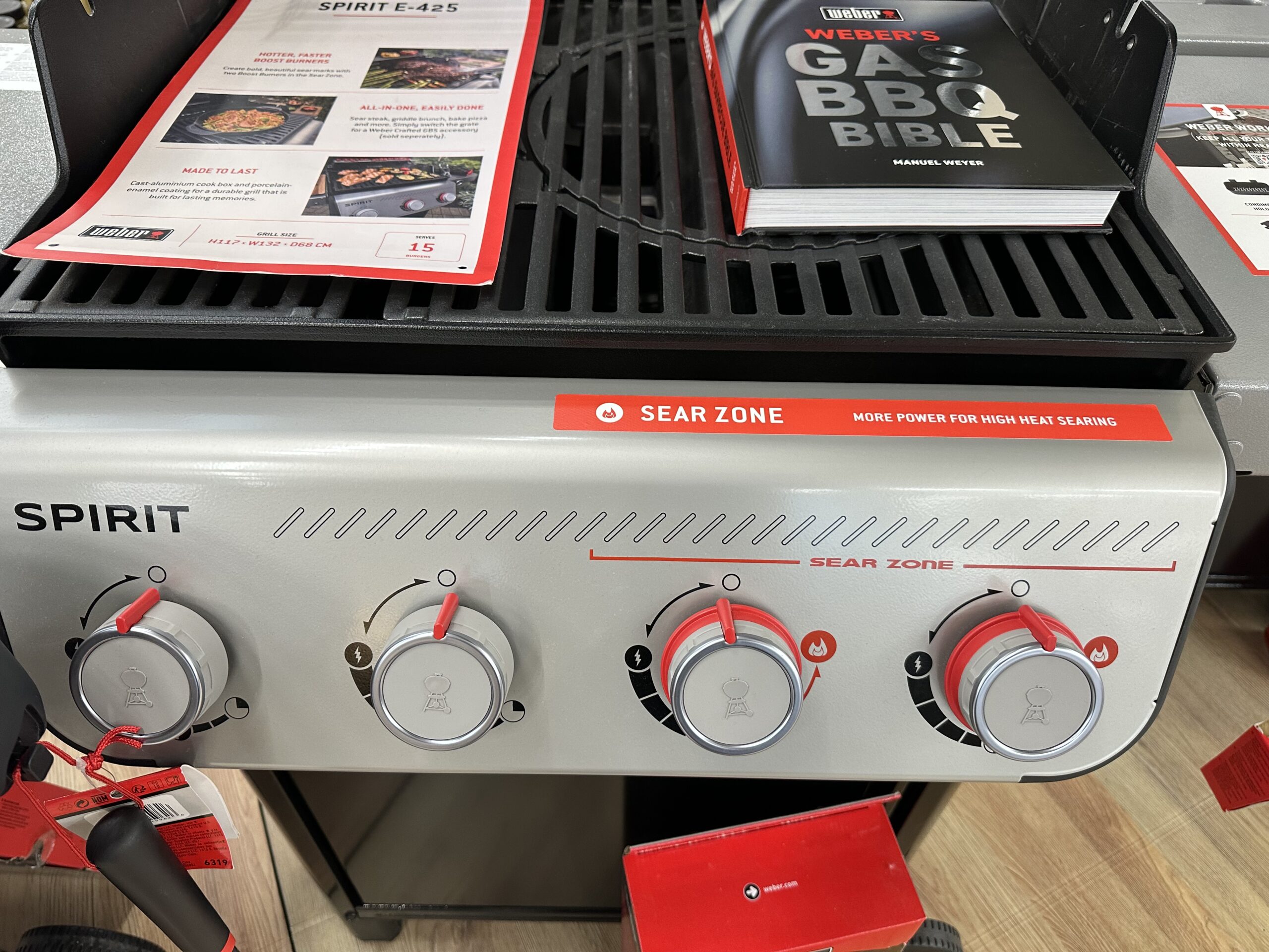 Sear zone Weber bbq 